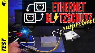 Ethernet Blitzschutz  Überspannungsableiter  was bringt´s [upl. by Illyes65]