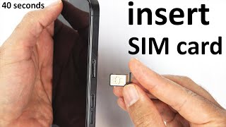 How to insert SIM card in iPhone 15 [upl. by Eatnoled]