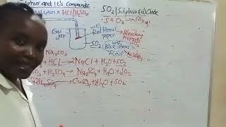 Laboratory preparation of sulphur IV Oxide [upl. by Giovanna757]