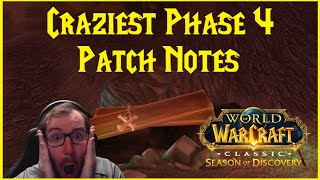 Season of Discovery Craziest Phase 4 Patch Notes [upl. by Talbert]