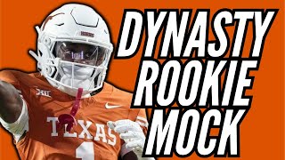 2024 Dynasty Rookie Superflex Mock Draft [upl. by Base]