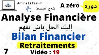 Bilan Financier Retraitements  Analyse Financière AZéro [upl. by Newfeld]