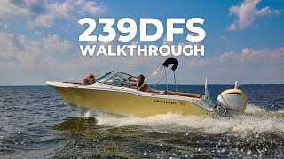 Key West Boats 239DFS Walkthrough [upl. by Ihsoyim645]