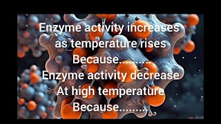 class 9 chapter 6 factors affecting the rate of enzyme action enzyme activity increase as temp rise [upl. by Alis]