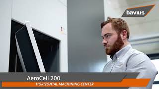 bavius 5Axis horizontal machining center HBZ AeroCell with bavius LinkUp FMS [upl. by Imrots]