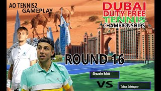 Alexander Bublik vs Tallon Griekspoor 🏆 ⚽ Dubai Open 02272024 🎮 gameplay AO 2 [upl. by Dory]