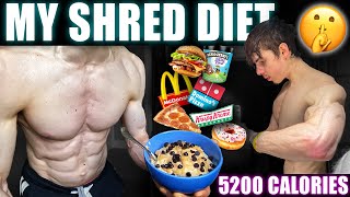 MY NEW 5200 CALORIE SHREDDING DIET TO STAY 5 BODY FAT  Extra High Protein Full Day Of Eating [upl. by Halehs654]