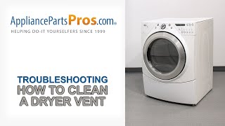 How To Clean A Dryer Vent  Whirlpool Maytag Kenmore GE LG Samsung and others [upl. by Laen820]