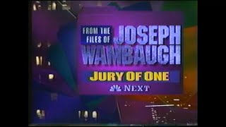 1992 NBC From the Files of Joseph Wambaugh A Jury of One promos [upl. by Jahncke717]