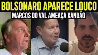 BOLSONARO APARECE NERVOSO E IRRITADO COM ALEXANDRE DE MORAES E MARCOS DO VAL VOLTA DESAFIAR O STF [upl. by Leanahtan]