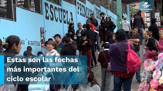 Días festivos vacaciones y puentes así quedó el calendario escolar 2023 2024 [upl. by Nosna]