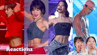 Koreans Girls React To Kpop Idol With Abs  𝙊𝙎𝙎𝘾 [upl. by Noremac]