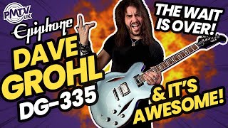 Unboxing amp Rocking Out On The NEW Epiphone Dave Grohl Signature DG335 [upl. by Camp]