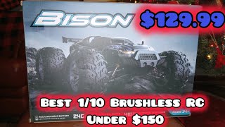 Bison 110 Brushless RC Truggy  Unboxing amp First Run [upl. by Assenad445]