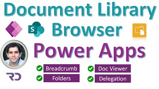 Power Apps SharePoint Document Library Tutorial [upl. by Pilar]