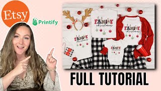 Matching Family Shirts FULL TUTORIAL Printify  Etsy [upl. by Asnerek]