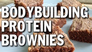 BODYBUILDING DESSERT HIGHPROTEIN BROWNIES [upl. by Schmitt]