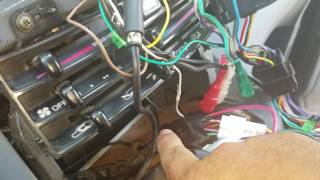 How to install aftermarket stereo in Toyota Previa 1995 [upl. by Felicdad]