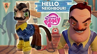 Custom HELLO NEIGHBOR PONY Tutorial My Little DIY MLP Tutorial [upl. by Nylesoy371]