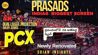 India’s Largest Screen Prasads PCX Hyderabad  4K Dual laser Projection  Newly Renovated [upl. by Ryter]