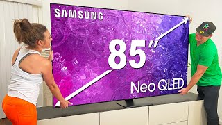 Massive 85quot Samsung QN90C QLED TV [upl. by Radford8]