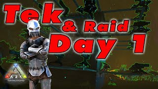 How I Got Tek Replicator and Transmitter Day 1  Ark PvP [upl. by Lukas]