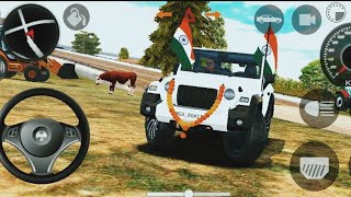 Dollar Song Modified Mahindra White Thar👿  Indian Cars Simulator 3D  Android Gameplay  dj​ [upl. by Amoreta]