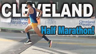 Cleveland Half Marathon Race VLOG Coach Sage Canaday Running May 2024 [upl. by Nimrak]