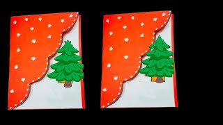 Christmas card making ideas How to make Christmas Greeting card in 2024  Diy Christmas card [upl. by Getter532]