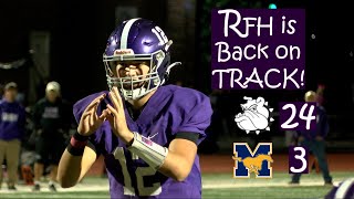 Rumson Fair Haven 24 Marlboro 3  Week 7 Highlights  Kellen Murray 66yard TD run [upl. by Inatsed]