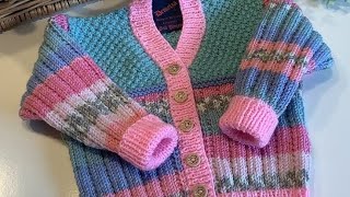 Multicolour sweater design for New born baby crochet [upl. by Dulcy]