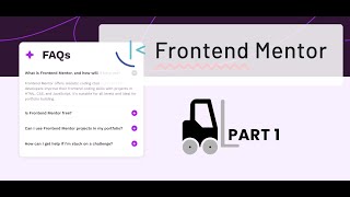 Frontend Mentor challenge  FAQ accordion with Vanilla CSS amp JS  Part 1🚀 [upl. by Amikan806]