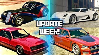 “NEW CARS” GTA Online Update  Pizza Delivery Removed Cars Discounts amp More [upl. by Pacian]