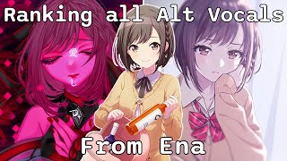 Ranking ALL Ena Alt Vocals Project Sekai [upl. by Cordula934]