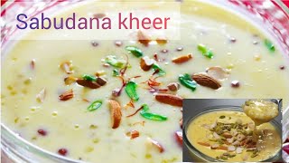 नवरात्रि व्रत स्पेशल साबूदाना खीर बनाने की आसान विधि।how to make sabudana kheer । केसरिया kheer [upl. by Gwyneth745]