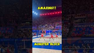 Whats a block  volleyball worldvolleyball vbtv monsterblock trending vnl [upl. by Eirelav]