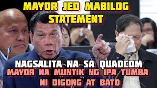 DELA ROSA DAWIT SA PAG PAPATUMBA KAY MAYOR JED MABILOG [upl. by Hnim]