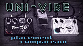 UniVibe placement comparison before or after overdrive [upl. by Enayd]