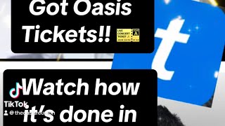 SUCCESS HOW TO BUY OASIS TICKETS ON TICKETMASTER APP oasisinetofficial [upl. by Ode]