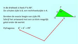 Zijden berekenen in driehoeken 2 zijden gegeven [upl. by Oetomit370]