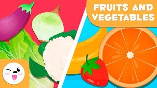 Learn Fruits And Vegetables  Vocabulary For Kids [upl. by Elleoj]