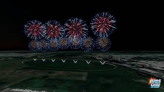 Trinidad and Tobago 62nd Independence Day Fireworks Simulation Sneak Peek [upl. by Nedaj]