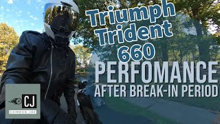 Triumph Trident 660 Restricted During Breakin Period [upl. by Savage]