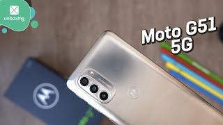 Motorola Moto G51 5G  Unboxing en español [upl. by Gaskins]