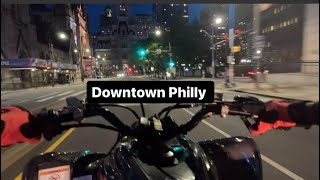 Raptor 700 amp YFZ450 cruising thru Downtown Philly [upl. by Roze]