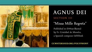 1st Soprano — AGNUS DEI pt3 • Fr Cristóbal de Morales “Missa Mille Regretz” [upl. by Isma]