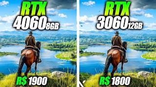 RTX 4060 VS RTX 3060 12GB TESTES EM 4K E FULLHD 3060 HUMILHOU A 4060 EM 4K [upl. by Fiona]