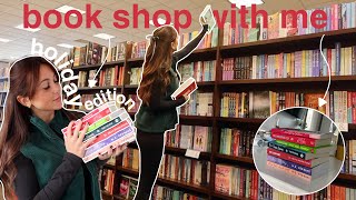 book shop with me holiday book shopping  book haul 📚❄️  bookmas day 1 [upl. by Lahpos]