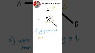 GCSE Maths  Bearings bearings bearing gcsemaths maths gcse mathsgcse [upl. by Derag]