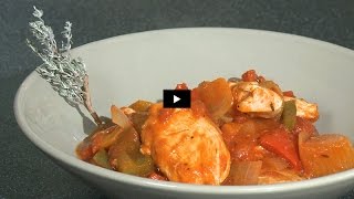 Recette des blancs de poulet façon basquaise [upl. by Htebazile]